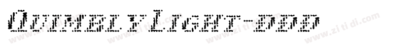 Quimbly Light字体转换